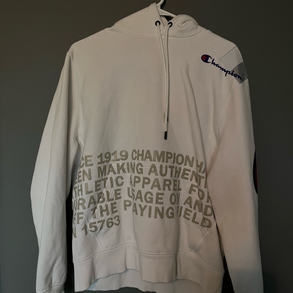 White Champion Hoodie